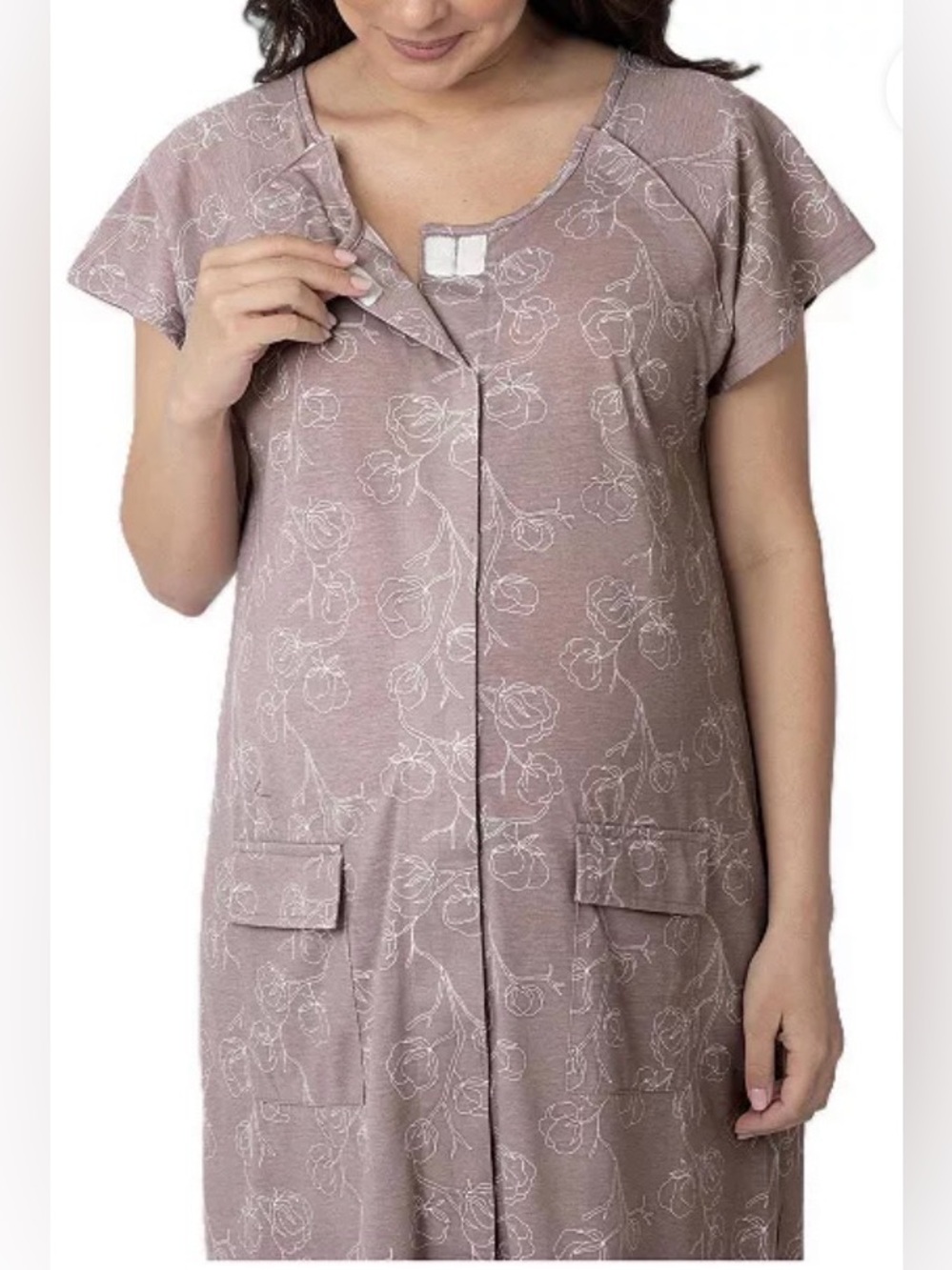 New! Kindred Bravely Women's Universal Labor, Delivery & Nursing Gown XL/XXL